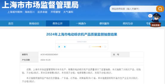 大数据：合格率70%电动晾衣架近三年抽检(图8)